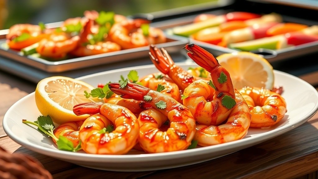 Grilled Garlic Chili Shrimp