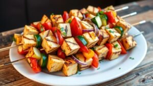 Grilled Halloumi Skewers