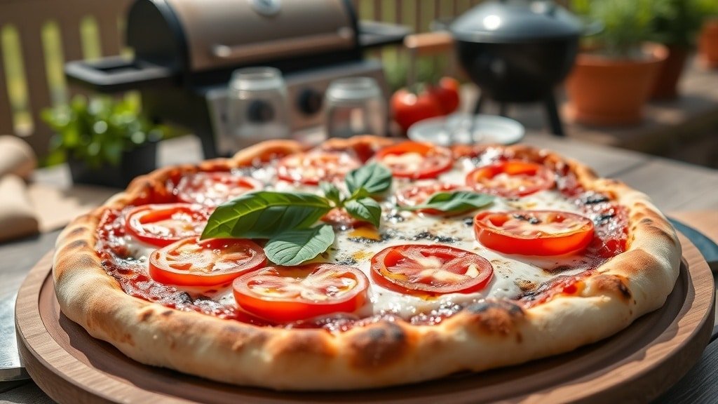 Grilled Pizza Margherita