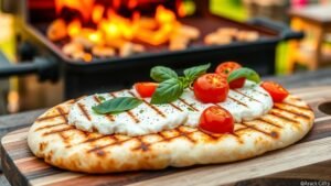 Grilled Flatbread with Ricotta
