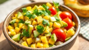 Grilled Corn and Avocado Salad