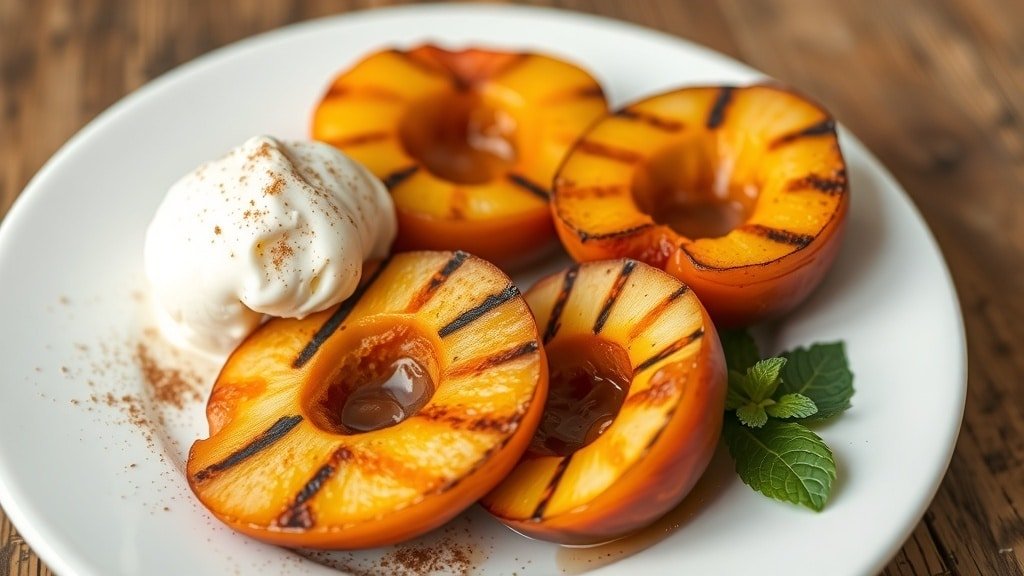 Grilled Cinnamon Sugar Peaches