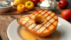 Grilled Honey Glazed Pears