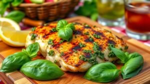 Grilled Pesto Chicken