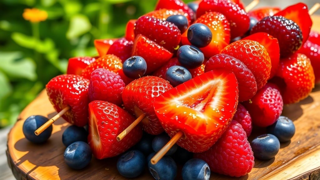 Grilled Berry Dessert Skewers