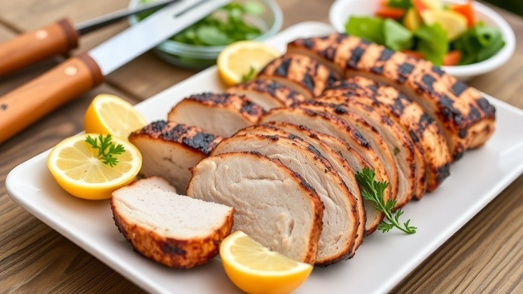 Grilled Lemon Garlic Pork Tenderloin