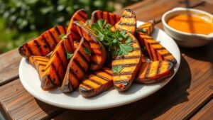 Grilled Sweet Potato Wedges