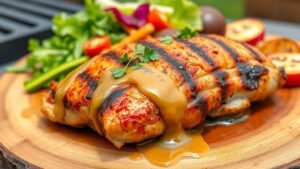 Grilled Maple Mustard Chicken