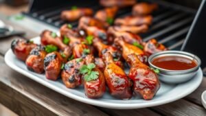 Grilled BBQ Chicken Drumettes