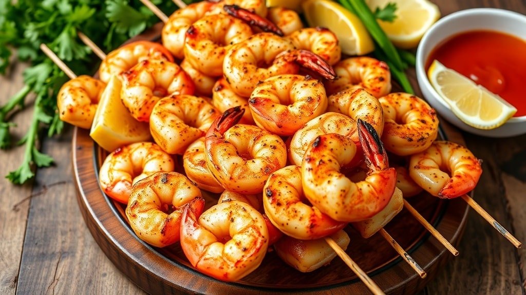 Grilled Cajun Shrimp Skewers