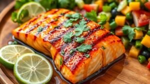 Grilled Honey Lime Salmon