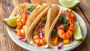 Grilled Pineapple Shrimp Tacos