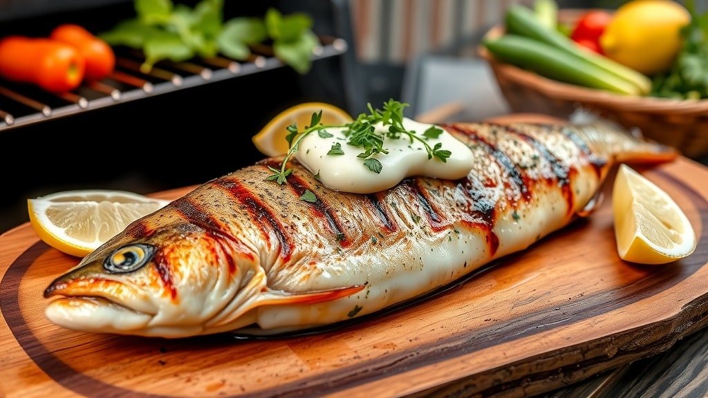 Grilled Herb Butter Trout