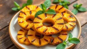 Grilled Honey Pineapple Rings