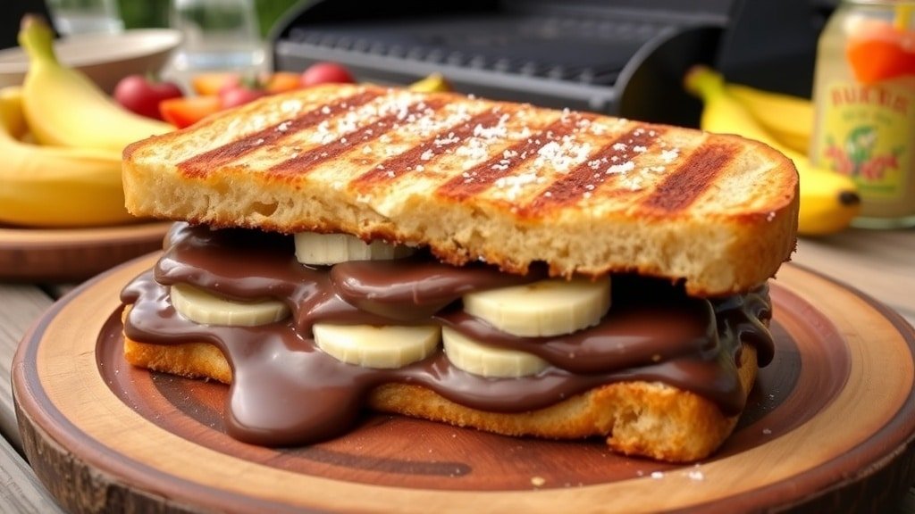 Grilled Chocolate Banana Sandwiches