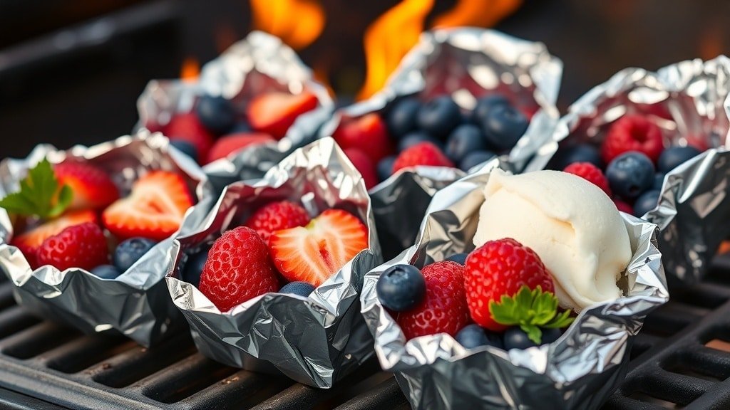 Grilled Berry Dessert Packets
