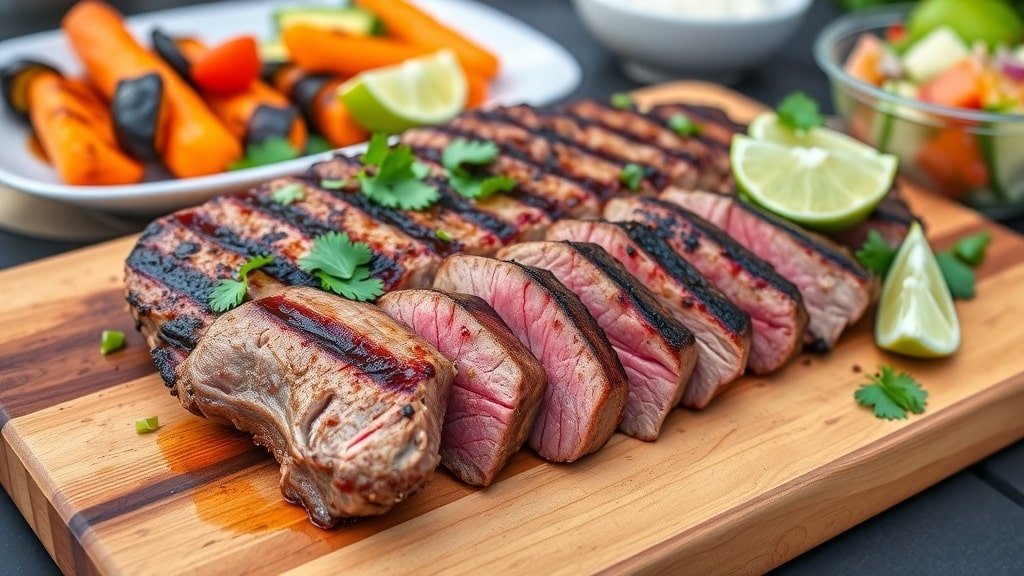 Grilled Garlic Lime Sirloin