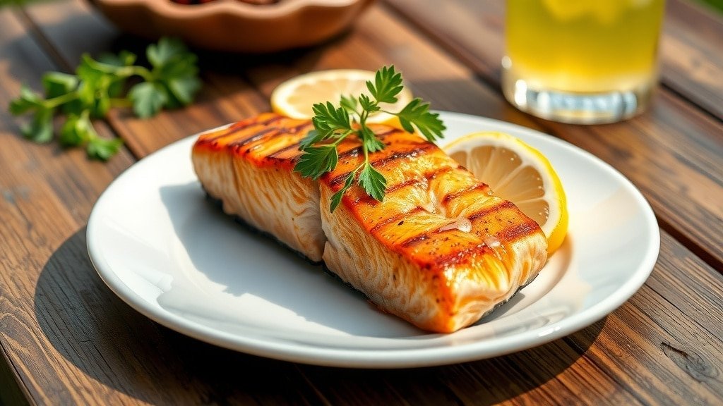 Grilled Lemon Herb Salmon