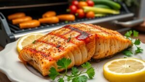 Grilled Cajun Salmon Fillets