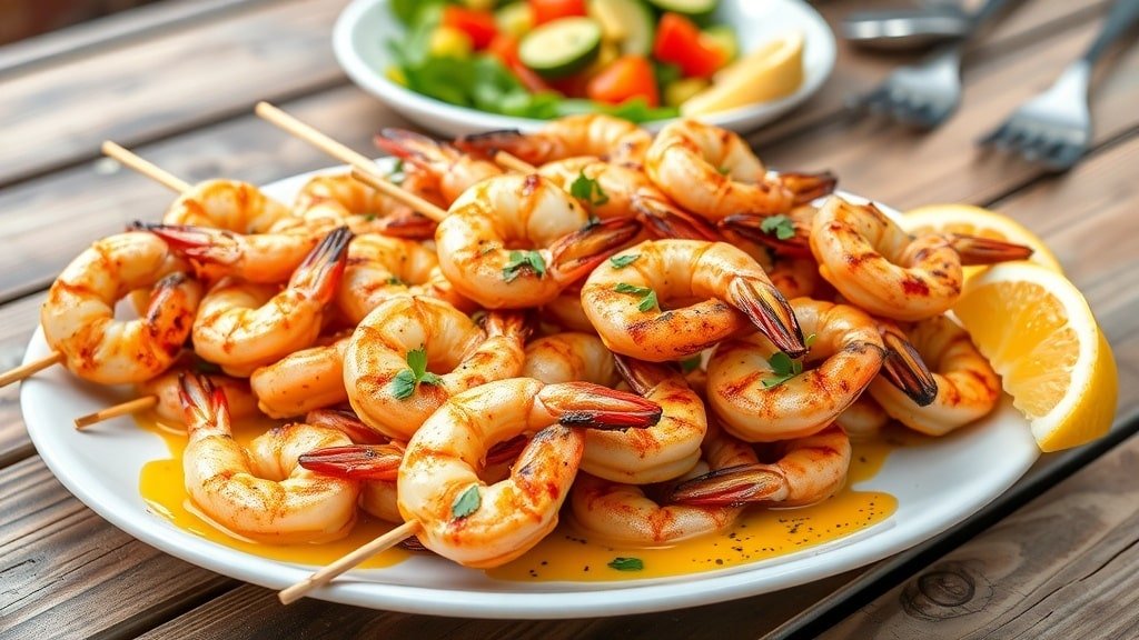 Grilled Mediterranean Shrimp Skewers