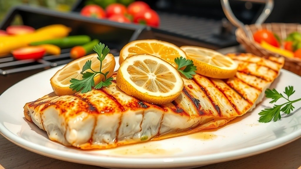 Grilled Lemon Pepper Tilapia Fillets