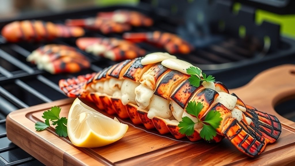 Grilled Garlic Butter Lobster