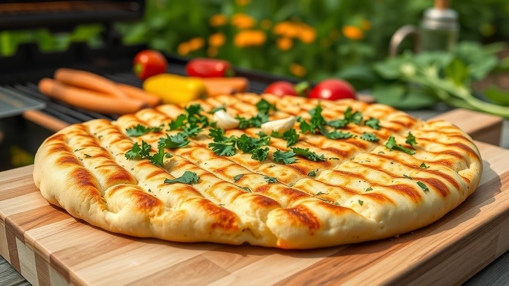 Grilled Garlic Herb Flatbread