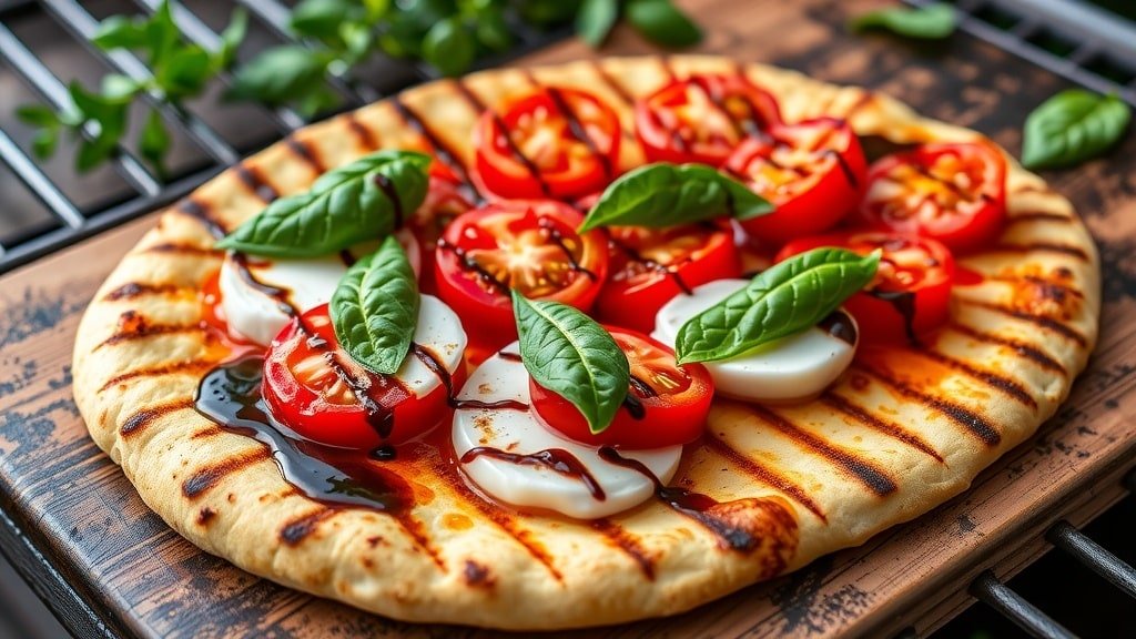 Grilled Caprese Flatbread Pizza