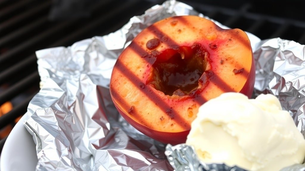 Grilled Cinnamon Peach Packets