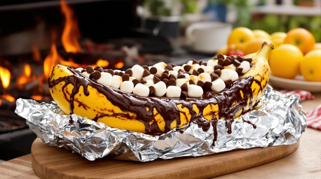 Grilled Chocolate Banana Boats