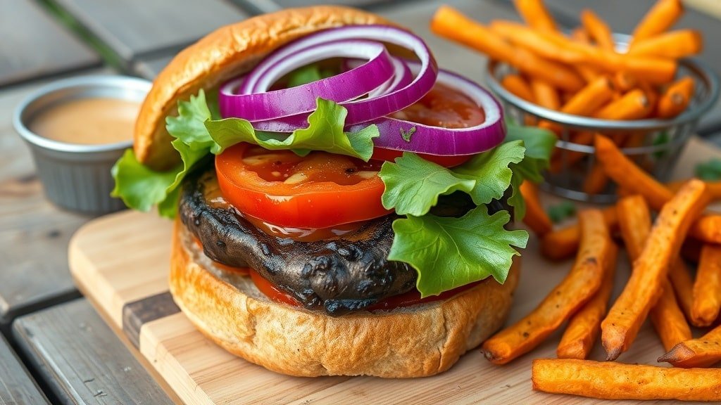 Grilled Portobello Mushroom Burgers