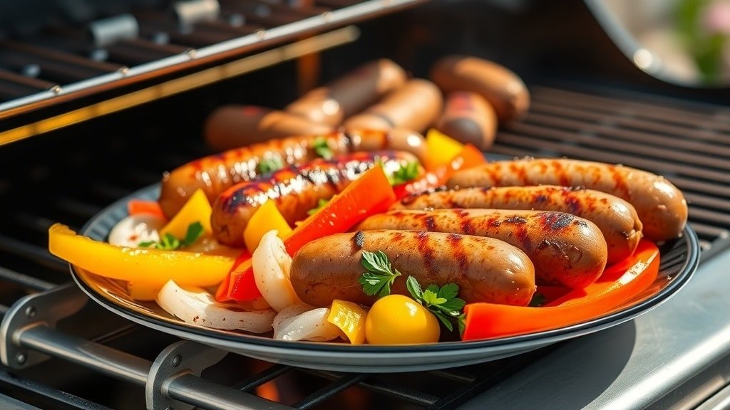 Grilled Sausage and Peppers