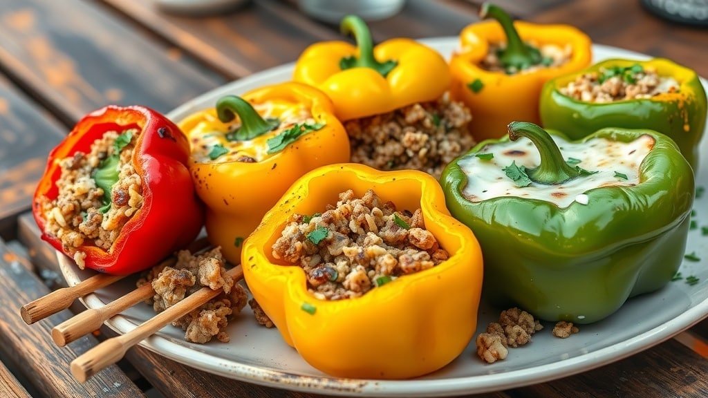 Grilled Stuffed Bell Peppers