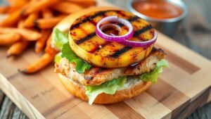 Grilled Hawaiian Chicken Sandwiches