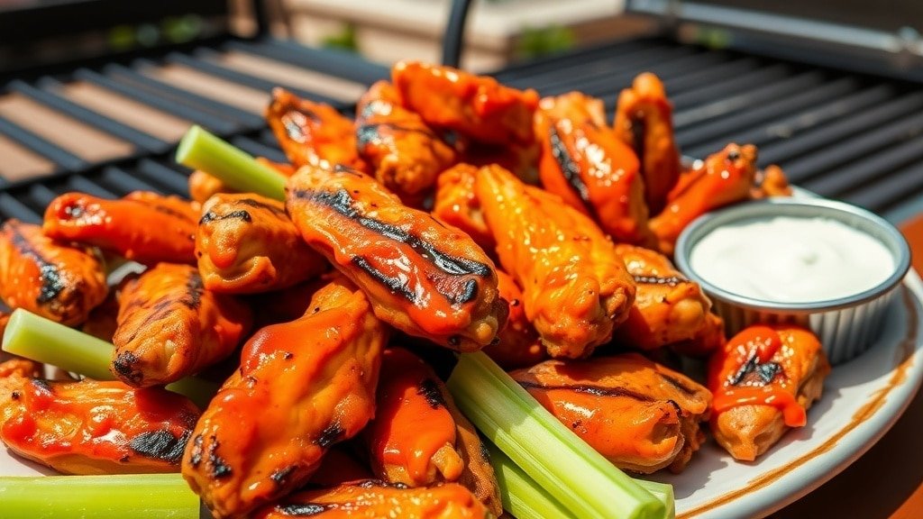 Grilled Buffalo Chicken Wings