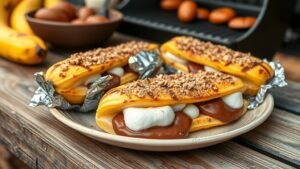 Grilled Banana S’mores