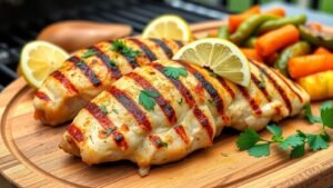 Grilled Garlic Herb Chicken Breast