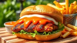 Grilled Buffalo Chicken Sandwich