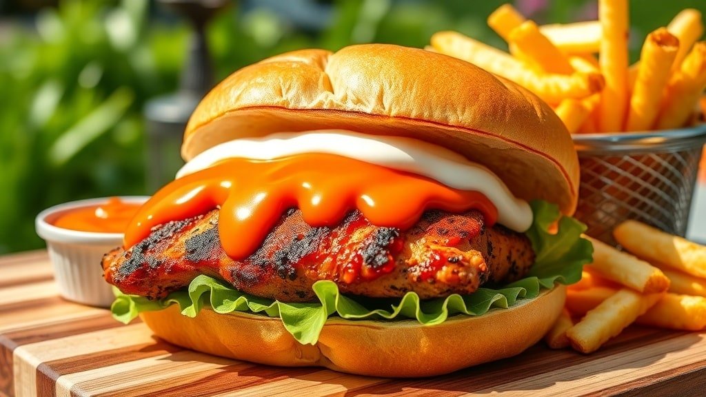 Grilled Buffalo Chicken Sandwich
