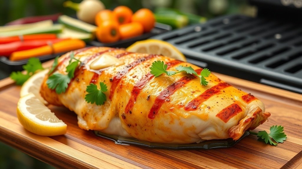 Grilled Garlic Butter Chicken