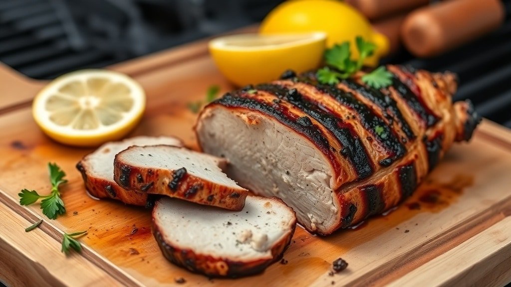 Grilled Garlic Herb Pork Tenderloin