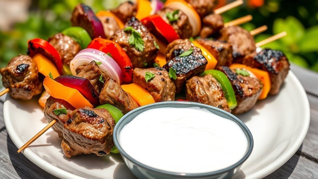 Grilled Mediterranean Lamb Skewers