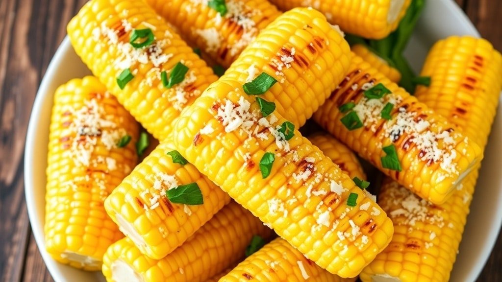 Grilled Garlic Parmesan Corn