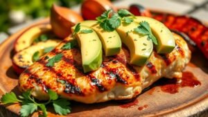 Grilled Avocado Chicken
