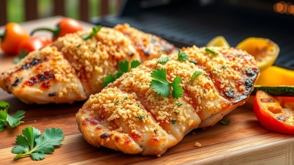 Grilled Parmesan Crusted Chicken
