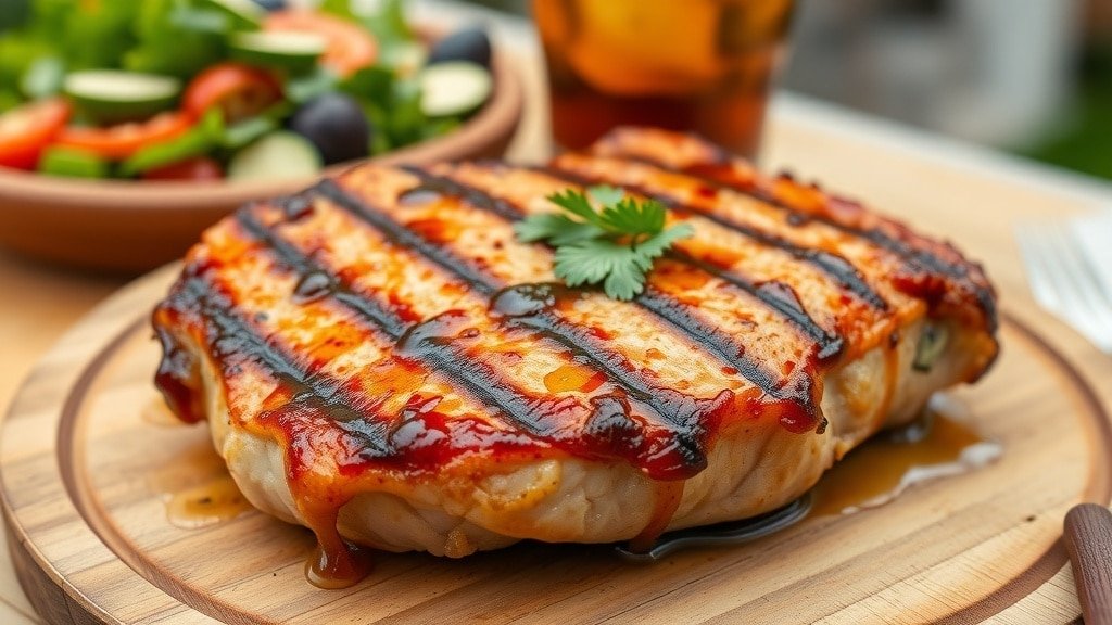 Grilled Honey Glazed Pork Chops