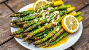 Grilled Garlic Parmesan Asparagus