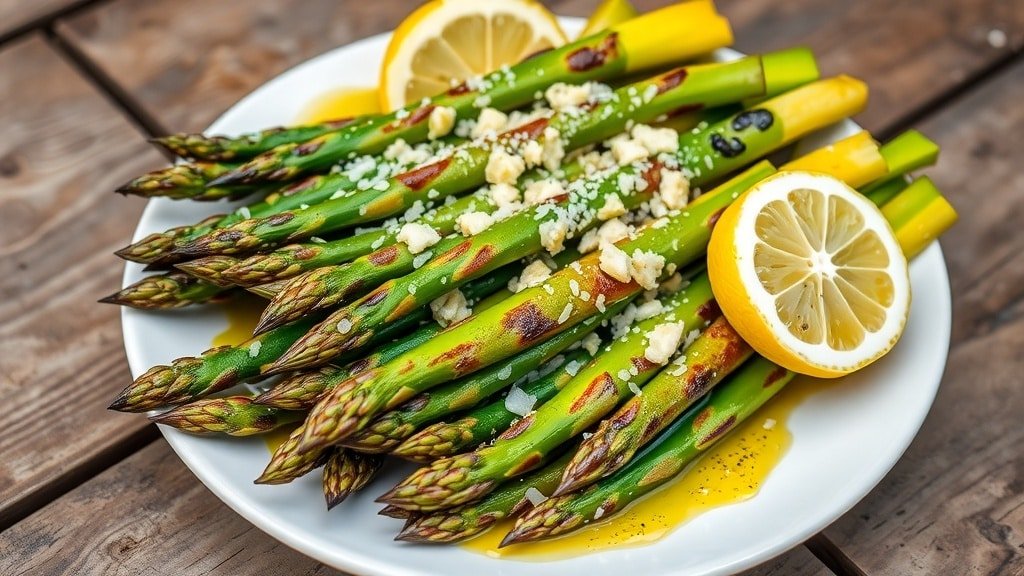 Grilled Garlic Parmesan Asparagus