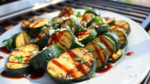 Grilled Balsamic Zucchini