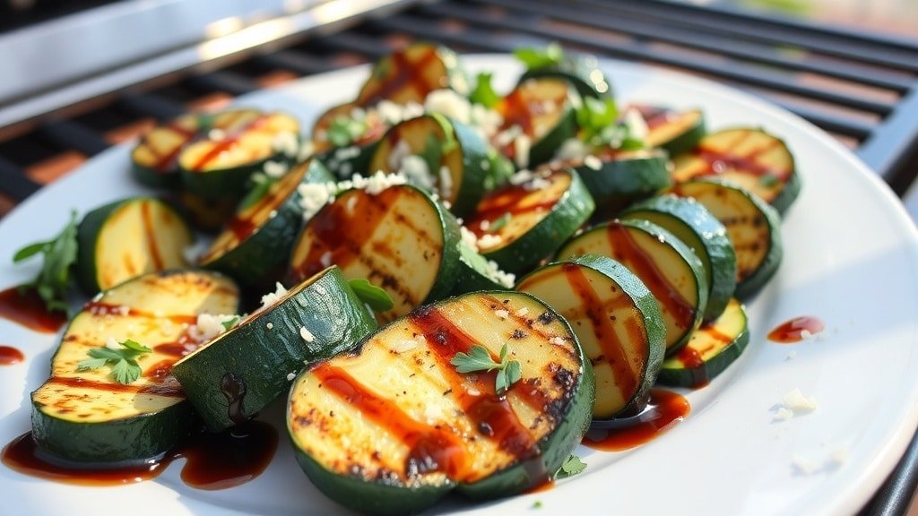 Grilled Balsamic Zucchini